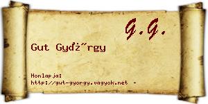 Gut György névjegykártya